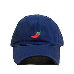 Red Chilli Pepper Baseball Cap Embroidered Cotton Adjustable Dad Hat