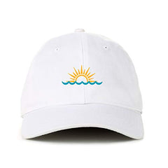 Sunset Baseball Cap Embroidered Cotton Adjustable Dad Hat