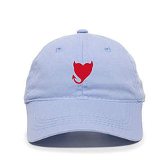 Devil Heart Baseball Cap Embroidered Cotton Adjustable Dad Hat