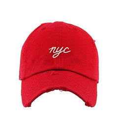 NYC New York City Vintage Baseball Cap Embroidered Cotton Adjustable Distressed Dad Hat