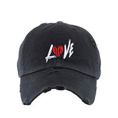 Love Ball Dad Vintage Baseball Cap Embroidered Cotton Adjustable Distressed Dad Hat