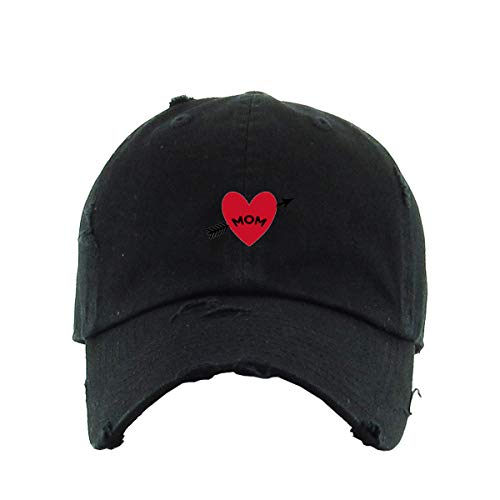 Mom Arrow Vintage Baseball Cap Embroidered Cotton Adjustable Distressed Dad Hat