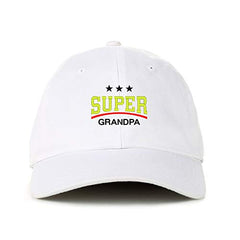Super Grandpa Dad Baseball Cap Embroidered Cotton Adjustable Dad Hat