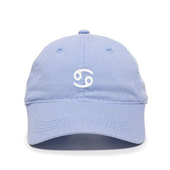 Cancer Zodiac Baseball Cap Embroidered Cotton Adjustable Dad Hat
