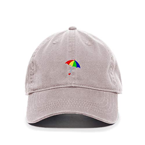 Colored Umbrella Baseball Cap Embroidered Cotton Adjustable Dad Hat
