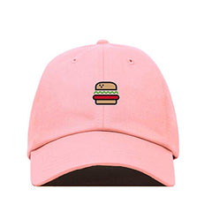 Burger Baseball Cap Embroidered Cotton Adjustable Dad Hat
