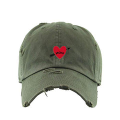 Mom Arrow Vintage Baseball Cap Embroidered Cotton Adjustable Distressed Dad Hat