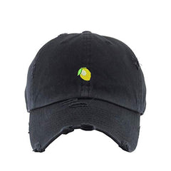 Lemon Vintage Baseball Cap Embroidered Cotton Adjustable Distressed Dad Hat