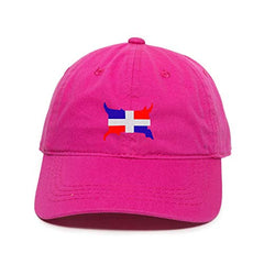 Dominican Flag Dad Baseball Cap Embroidered Cotton Adjustable Dad Hat