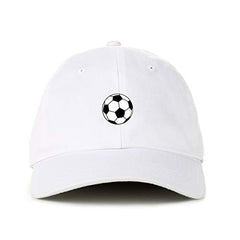 Soccer Ball Baseball Cap Embroidered Cotton Adjustable Dad Hat