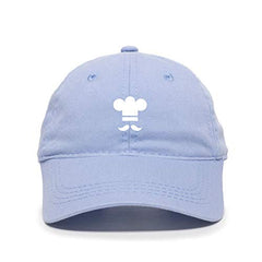 Mustache Chef Baseball Cap Embroidered Cotton Adjustble Dad Hat