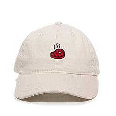 Grill Steak Baseball Cap Embroidered Cotton Adjustable Dad Hat