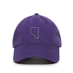 Nevada Map Outline Dad Baseball Cap Embroidered Cotton Adjustable Dad Hat