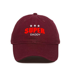 Super Daddy Dad Baseball Cap Embroidered Cotton Adjustable Dad Hat