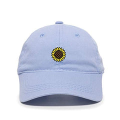 Sunflowers Baseball Cap Embroidered Cotton Adjustable Dad Hat