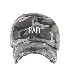 Papi Vintage Baseball Cap Embroidered Cotton Adjustable Distressed Dad Hat