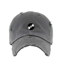 CD DJ Vintage Baseball Cap Embroidered Cotton Adjustable Distressed Dad Hat