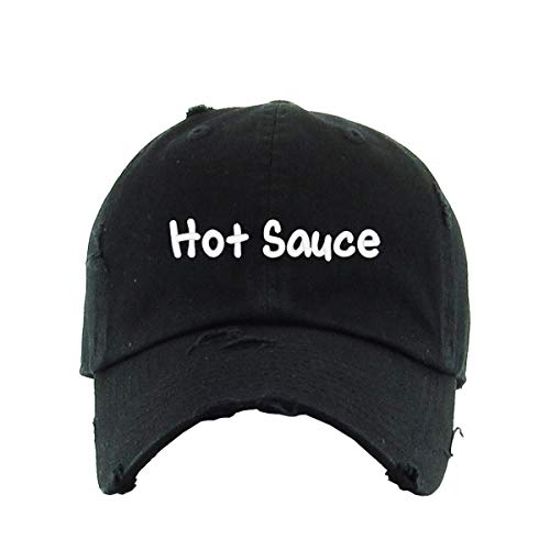 Hot Sauce Vintage Baseball Cap Embroidered Cotton Adjustable Distressed Dad Hat