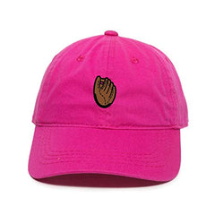 Baseball Glove Baseball Cap Embroidered Cotton Adjustable Dad Hat