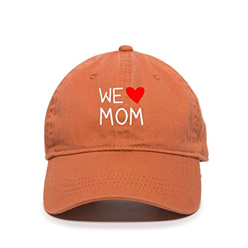 We Love Mom Baseball Cap Embroidered Cotton Adjustable Dad Hat