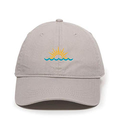 Sunset Baseball Cap Embroidered Cotton Adjustable Dad Hat