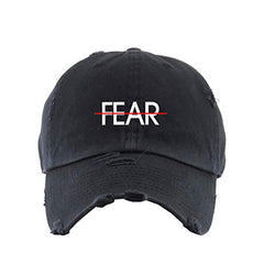 No Fear Vintage Baseball Cap Embroidered Cotton Adjustable Distressed Dad Hat