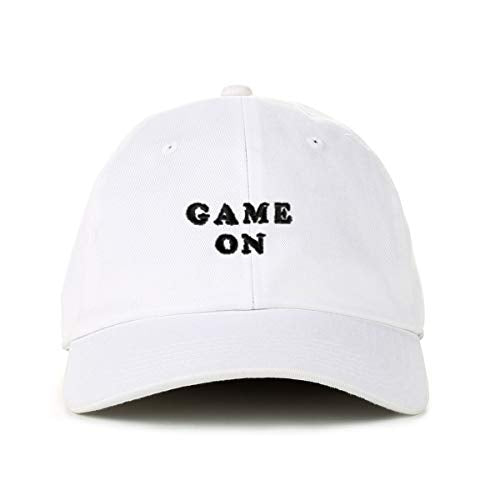 Game On Baseball Cap Embroidered Cotton Adjustable Dad Hat