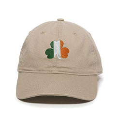 Irish Shamrock Flag Baseball Cap Embroidered Cotton Adjustable Dad Hat
