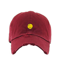 Tennis Ball Vintage Baseball Cap Embroidered Cotton Adjustable Distressed Dad Hat