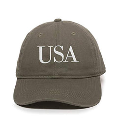 USA 4th of July Baseball Cap Embroidered Cotton Adjustable Dad Hat