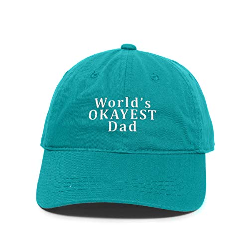 Okayest Dad Father's Day Baseball Cap Embroidered Cotton Adjustable Dad Hat