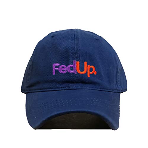 Fed Up FedEx Dad Baseball Cap Embroidered Cotton Adjustable Dad Hat