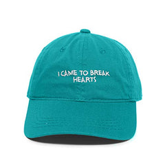 I Came to Break Hearts RiRi Baseball Cap Embroidered Cotton Adjustable Dad Hat