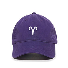 Aries Zodiac Baseball Cap Embroidered Cotton Adjustable Dad Hat