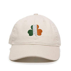 Irish Shamrock Flag Baseball Cap Embroidered Cotton Adjustable Dad Hat