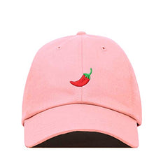 Red Chilli Pepper Baseball Cap Embroidered Cotton Adjustable Dad Hat