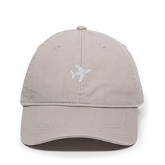 Airplane Baseball Cap Embroidered Cotton Adjustable Dad Hat