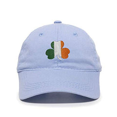 Irish Shamrock Flag Baseball Cap Embroidered Cotton Adjustable Dad Hat
