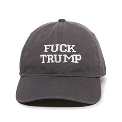 Fuck Trump MAGA Baseball Cap Embroidered Cotton Adjustable Dad Hat