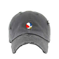 Beach Ball Vintage Baseball Cap Embroidered Cotton Adjustable Distressed Dad Hat