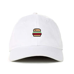 Burger Baseball Cap Embroidered Cotton Adjustable Dad Hat