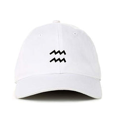 Aquarius Zodiac Baseball Cap Embroidered Cotton Adjustable Dad Hat
