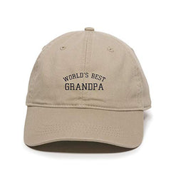 Best Grandpa Baseball Cap Embroidered Cotton Adjustable Dad Hat