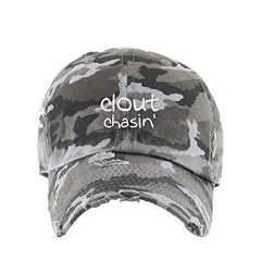 Clout Chasin' Vintage Baseball Cap Embroidered Cotton Adjustable Distressed Dad Hat