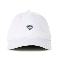 Diamond Baseball Cap Embroidered Cotton Adjustable Dad Hat