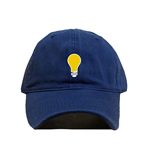 Light Bulb Baseball Cap Embroidered Cotton Adjustable Dad Hat