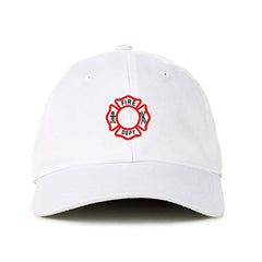 Fire Dept Dad Baseball Cap Embroidered Cotton Adjustable Dad Hat