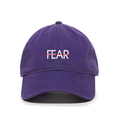 No Fear Dad Baseball Cap Embroidered Cotton Adjustable Dad Hat