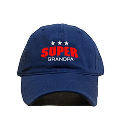 Super Grandpa Dad Baseball Cap Embroidered Cotton Adjustable Dad Hat