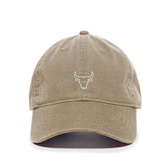 Bull Head Baseball Cap Embroidered Cotton Adjustable Dad Hat